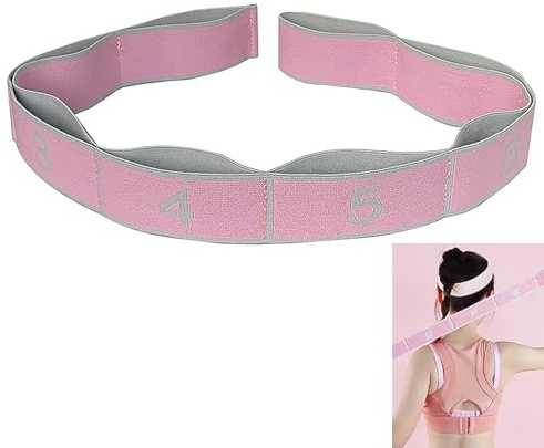 Elastique Sport Elastique Musculation 8 Niveaux de Forces Bande Elastique Musculation, Bande de Résistance Bande Elastique Fitness pour Entraînement Gym Fitness Pilates Accessoires de Yoga (Rose)