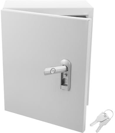 Healeved Scatola Di Giunzione Elettrica Da Esterno in Acciaio Inossidabile Controllo Distribuzione Energia Montaggio Parete Antipioggia e Sicura Con Design Rinforzato Per Impianti Domestici