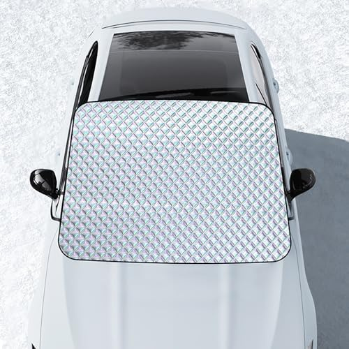 AWPF Couverture Pare-Brise Voiture pour Peugeot Partner 1996-2021 2022 2023 2024 2025 B9, Bâche Pare Brise Protection -Couverture Protection Pare Brise Hiver, Anti Givre Neige Glace UV Pluie & Soleil