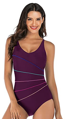 Bañador Mujer Reductores Traje De Baño De Una Pieza Reductor Barriga Bañadores Talla Grande Espalda Abierta Bañador Natación Con Relleno Trajes De Baño Cintura Alta Beachwear One Piece Trikini Baratos