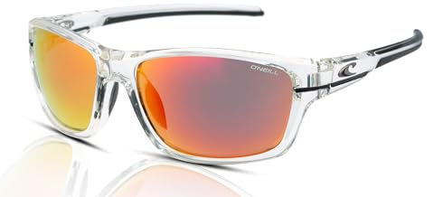 O'Neill ONS-9021 2.0 - Gafas de sol para hombre, 113P, cristal transparente brillante/espejo rojo, Transparent