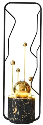 Floor-Standing Fountains Light Luxury Floor Standing Flowing Fountain Decoration with Circular Feng Shui Ornaments for Indoor and Outdoor Use Home Accessories