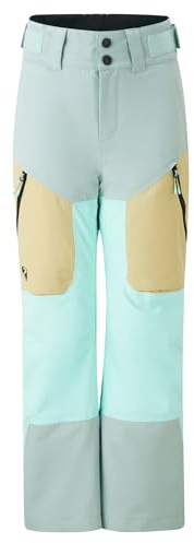 Ziener Kinder ARNURO-Z Ski-Hose/Schnee-Hose | wasserdicht, Gürtelschlaufen, PFAS frei, Radiant Lagoon tex, 152