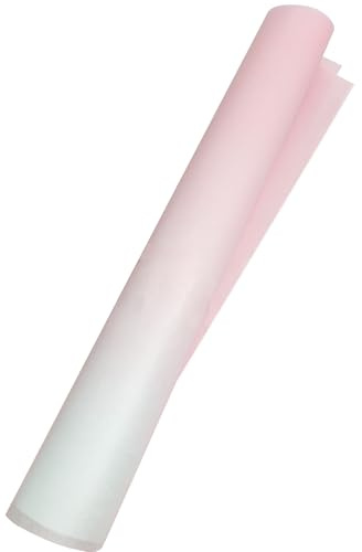 20 Pièces Papier de soie colorés, 50 * 70cm Papier de tissu blanc dégradé rose, Feuilles de paper de soie art pour Emballer Cadeaux DIY Artisanat Fleurs Décoration (C)