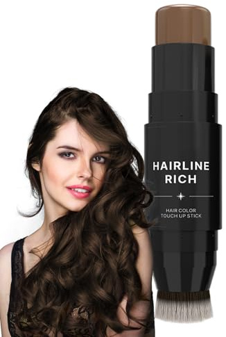 Correttore temporaneo per la radice dei capelli - Stick coprente colorato su entrambi i lati, penna mimetica per capelli grigi a lunga durata, strumento per trucco facile da applicare | Per uso domest