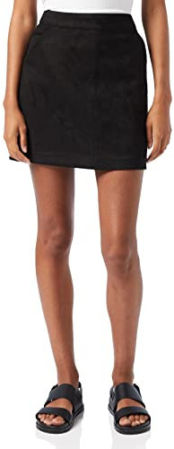 VERO MODA Damen Vmdonnadina Faux Suede Short Skirt Noos Rock ,Black,M