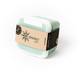 Amuse A-000254 Bio Alaska Gefrierdosen-Set, 3 x 500ml, Bio-Kunststoff mit 70% Zuckerrohr, Recyclebar, Vorratsdosen mit Deckel, mikrowellen- und spülmaschinenfest