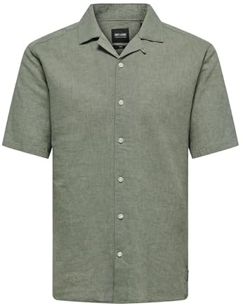 ONLY & SONS Chemise ONSCAIDEN pour Homme, Swamp, S