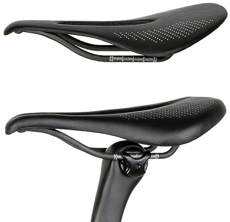 Sella Bici in Fibra di Carbonio Sella da MTB/Strada, Sella Ultra Leggera 96g, Confortevole e Impermeabile (3143R 7)