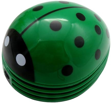 MagiDeal Aspirateur de Bureau Mignon, balayeuse de poussière de Table sans Fil en Forme de Coccinelle, collecteur de poussière de Table pour la Maison et Le, Vert