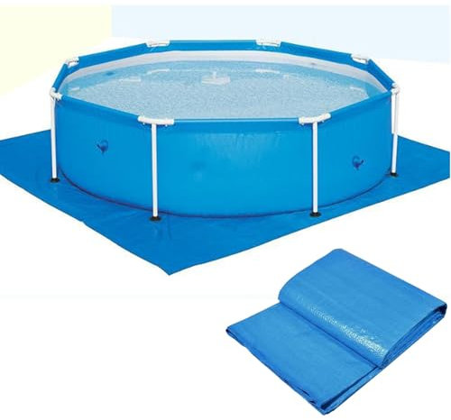 XUHCLY Bodenplane für Pools 4.88m Square Poolunterlage,Pool Unterlage Outdoor, Bodenschutzmatte Swimmingpool Poolmatten,Whirlpool Matte Pool Unterlage Outdoor(Size:488×488cm,Color:A)