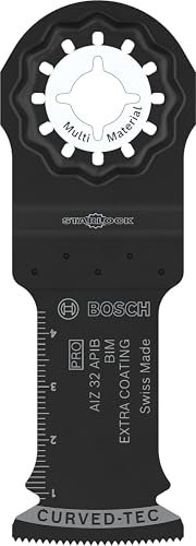 Bosch 1x Hoja multiherramienta PRO Multi Material AIZ 32 APIB (para Madera con clavos, Panel sándwich de metal, Anchura 32 mm, Professional Accesorios Multiherramienta)
