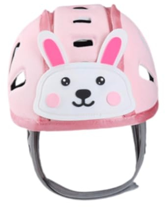 F Fityle Casco de bebé para Gatear y Caminar, cómodo, Suave, anticolisión, Protector Ligero para niños y niñas, Rosa