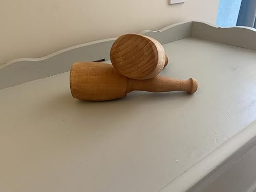 melissides Oval Wooden Mallet – Beech Wood Carving Mallet for Woodworking & Chiselling, Ergonomic Handle, Ideal for Carvers -Joiners, Kitchen use. Linseed Oiled