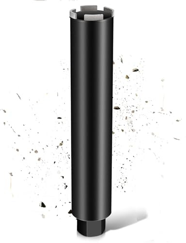 L460 mm diamantborrkrona | 1 ¼ UNC-fäste | ⌀ 27 mm med turbo för kärnborrmaskiner | 2 200 varv/min kärnborr våtborrningskrona, torrborrkrona för betong, murverk, sten, granit, stålbetong