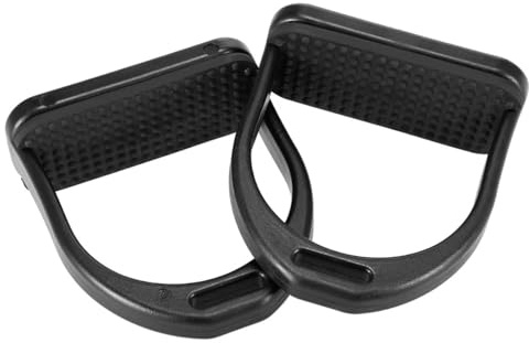 XuQiZZpp Ergonomic Stirrups For Equestrians Enthusiasts Slip Proof Rubber Inserts And Shock Absorbing Horse Stirrups