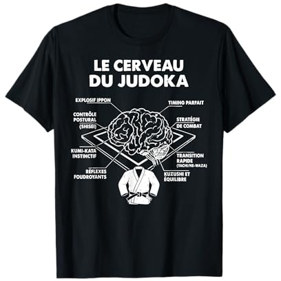 Le Cerveau du Judoka Judo Art Martial Japonais Humour Drôle T-Shirt