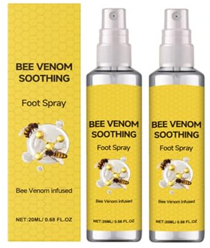 Bigåva fotsvampspray, 2 x 20 ml snabb intensiv fussla behandling teeträdsolja, spray, skodesinfektionsspray skospray mot lukt, lämplig för vardag och sport