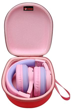 XANAD Etui pour iClever/Tonies/Philips/ZAPIG/awatrue/gorsun/PowerLocus/Nabevi/Tribit/Hisonic/Retoo/Biggerfive/EasySMX Pochette Sacoche Casque Audio Bluetooth Enfant (Rose)
