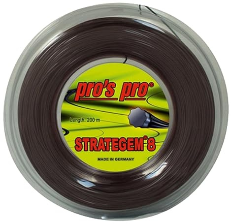 Pros Pros Pros Strategem - Cuerda de tenis (200 m, revestimiento de silicona, con mucho giro)
