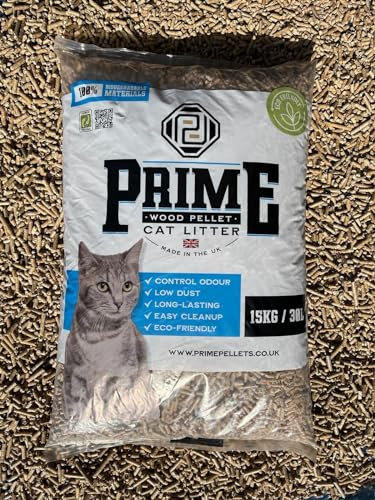 Cat Litter Wood Pellets PrimePellets - 15kg bag