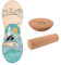 F2 Set Balance Board Peanut 86x32cm + Halbkugel und Korkrolle