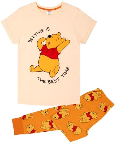 Winnie the Pooh Womens Pyjama Set, 100% cotton Licensed Winnie the Pooh Gift UK 16-18