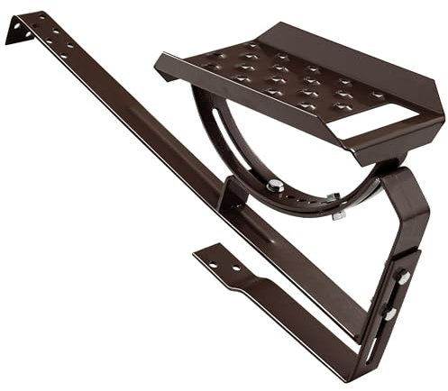 Escalera para tejas y tejas (25 cm), color marrón