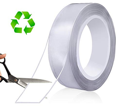 MEMX Nano Double Sided Tape, 5M Multipurpose Heavy Duty Mounting Tape, Reusable Removable Washable Traceless Strong Gel Grip Adhesive for Mounting Carpet, Home, Office Decor.