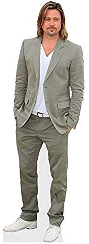 Figura Mini de cartón de Brad Pitt – Aproximadamente 60 cm – Decoración para Fiestas y Regalo para Fans