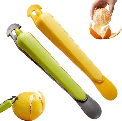 Orangenschälwerkzeug, multifunktionales Küchen-Obstschäler, Orangenschäler, Küchenhelfer, Pomelo-Öffner, Zitronen-Zitrusschäler, Hand-Schäler, manueller Zitronen- und Zitrusfrüchte-Schäler,