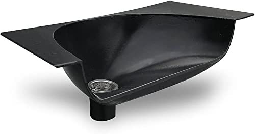 Free Range Designs Urine Separator for Compost & Dry Toilets | Classic Urine Diverter | Durable ABS Plastic | Black or White | Made in the UK | Easy to Install, Odour-Free & Long-Lasting