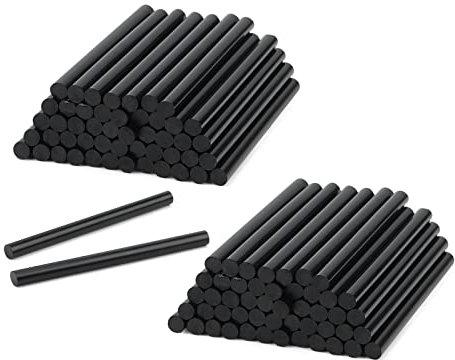 KEILEOHO 100 PCS 7x100mm Black Hot Glue Gun Sticks, Black Hot Melt Glue Gun Sticks, Adhesive Glue Sticks for DIY Craft