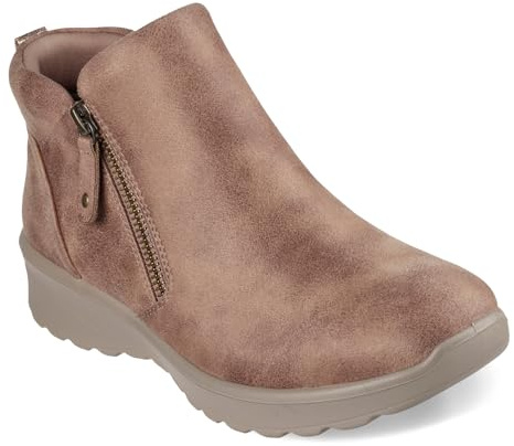Skechers Lovely Vibe, Botas Cortas al Tobillo Mujer, Marrón, 39 EU