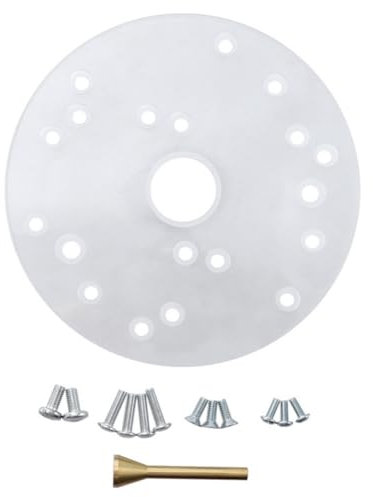 Kanylavy Kit de Placa Base de Fresadora para Fresadoras Decorativas Placa de Fresadora Compacta con Tornillos Placa Base de Fresadora Universal