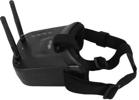 Zunate Mini Occhiali, Display HD, Funzionamento di Lunga Durata con Ricevitore Integrato per Quadricotteri Droni da Corsa