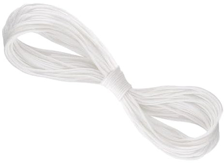Nylon Cord 20 Metres of Super Strong Braided Nylon String 4mm Heavy Duty White String Picture Hanging Cord for Hanging Framed Pictures Garden Bundling Outdoor Hanging Clothes