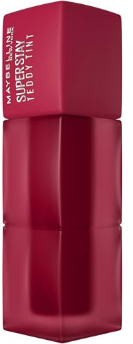 Maybelline New York, Super Stay Teddy Tint, Textura Suave e Intensidad de Color Modulable, 4 Formas de Aplique, Ligero en los Labios, Hasta 12h de duración, No Transfiere, Tono: Wild At Heart 50