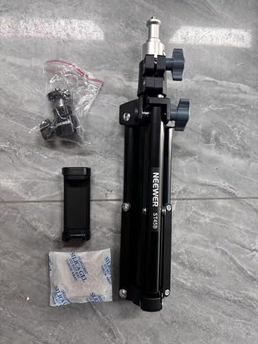 NEEWER Webcam Trípode Escritorio, Minicámara Trípode Mesa con Soporte Teléfono, Compatible con iPhone, Logitech Anker Emeet, Aro Luz para Gabación de Video, Transmisión en Vivo, Zoom Call, ST45B