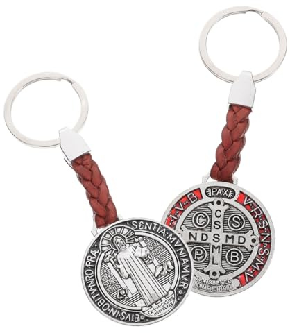 DIYEAH 2 PièCes Porte-CléS Croix MéTal Pendentif Breloque Ornement Pour Sac Voiture Sac À Dos Accessoire Polyvalent