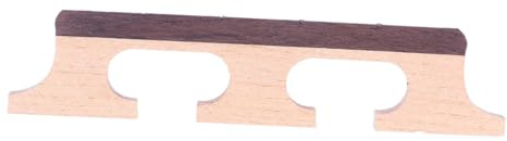 Mipcase Puente de Banjo de 4 Cuerdas para Guitarra y Banjo, Material Sintético Delicado Ranuras Precortadas para Cuerdas y Transferencia Clara de Tono, Diseño Elegante de Tres Patas