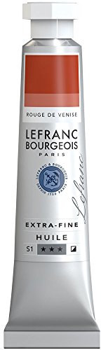 Lefranc Bourgeois 405002 extra feine Ölfarbe in Künstlerqualität aus hochwertigen Pigmenten, lebendige Farben, hohe Lichtechtheit, 20ml Tube - Venezianisch Rot