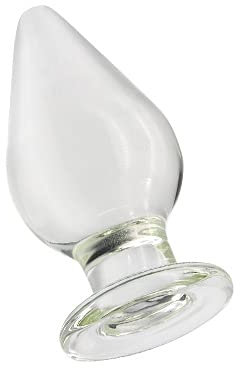 Roluck Plug anale donna principiante piccolo vetro Plug anale 16 * 7,5 centimetri cono di cristallo Plug anale per le donne uomini Butt Plug giocattolo anale sesso