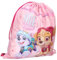 mybagstory - Bolsa de piscina con diseño de Patrulla Canina, color rosa para niños, escuela y guardería, primaria, bolsa para niña, talla 44 cm, correas ajustables, cuerda para regalo, Negro , enfant