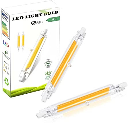 EIMOPE Ampoule R7S LED Dimmable 118mm 20W,R7S LED 118mm 20w équivalent à Ampoule Halogène 100w 200W,R7S LED Tube LED,Blanc Chaud 3000K,2000LM,Angle de Faisceau 360°,Pas de Scintillement,Lot de 2