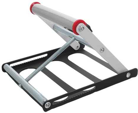 Garneck Soporte de Corte Ajustable Rodillo para Material, Soporte Multiusos de Acero Resistente, Plegable y Compatible Máquinas de Corte, Adecuado para Talleres y Bricolaje