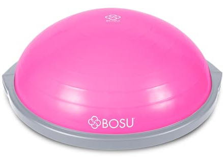 Bosu 72-10850 Home Gym Equipment The Original Balance Trainer 65 cm Diameter, Pink and Gray