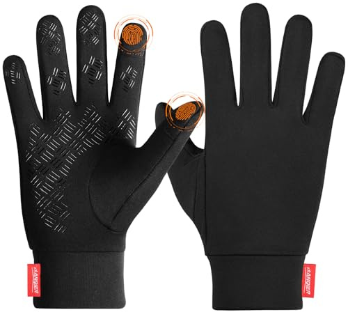 coskefy Running Gloves, Thermal Touch Screen Gloves Winter Men Women for Cycling Biking Sports Walking Skiing Liners