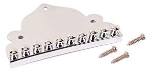 Alnicov 10 Saiten Mandolinen Saitenhalter mit Schrauben für Gitarre oder Mandoline Ersatzzubehör