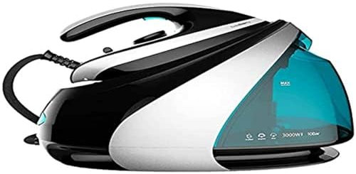 Cecotec Centro de Planchado Fast&Furious 8050 X-Treme. 3000 W, 10 Bares de Presión, Revestimiento de óxido de Titanio, Golpe de vapor de 625 g/min, 155 g/min de vapor continuo, Negro; Gris; Azul